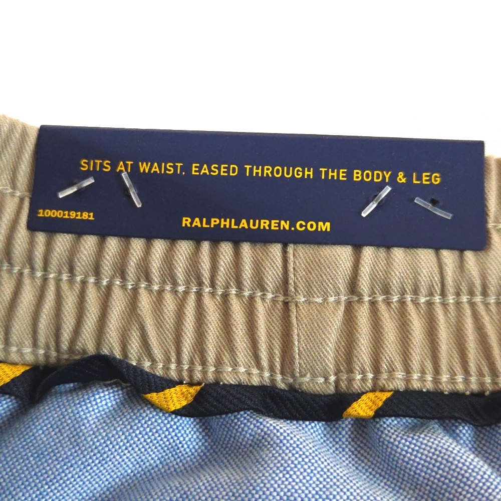 Polo by Ralph Lauren Tan Mens Stretch Classic Shorts with Classic Design XL. - Picture 6 of 16